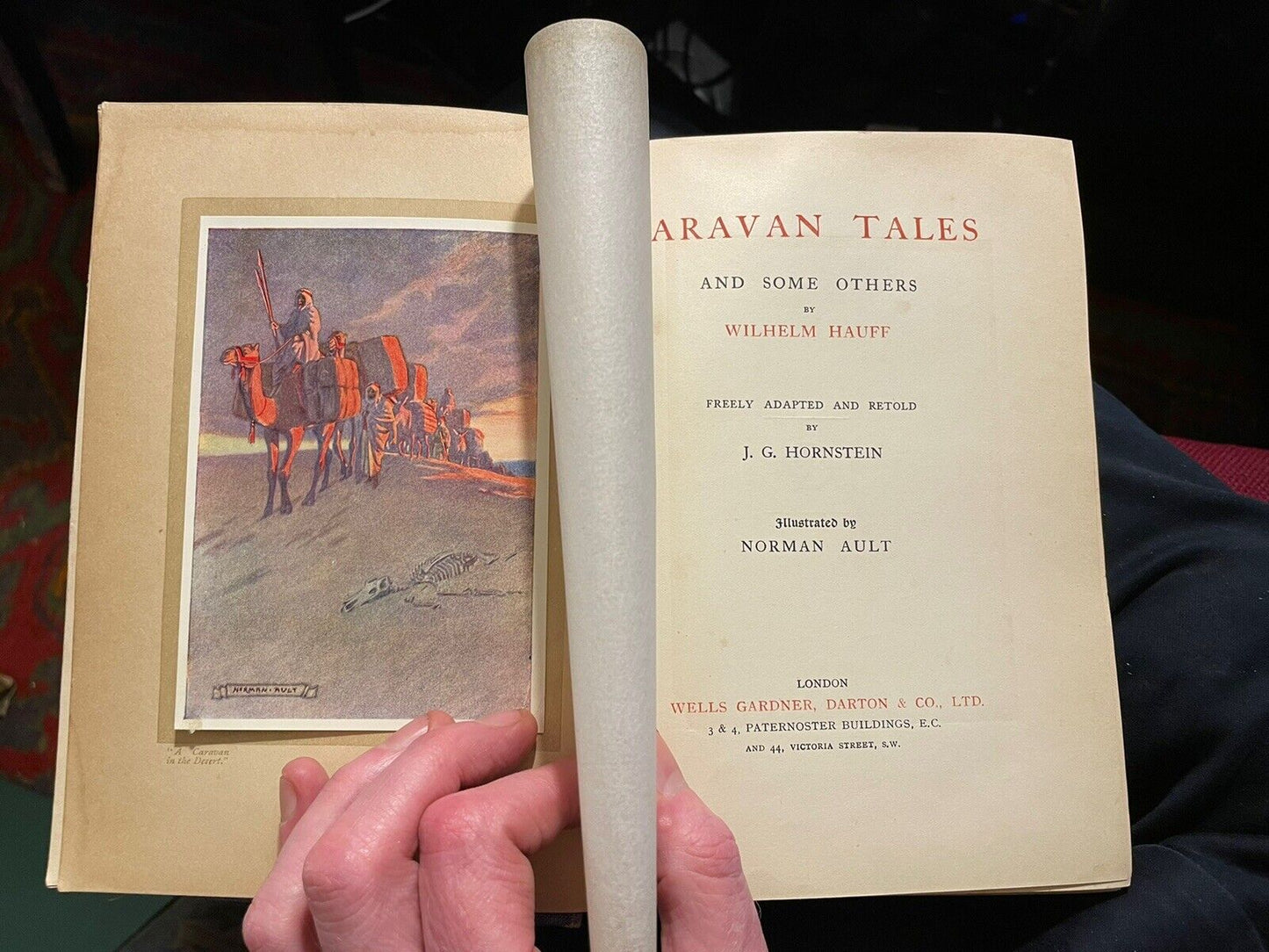 1910 Caravan Tales : Wilhelm Hauff : Middle East Magic Fairy Tales : Illustrated