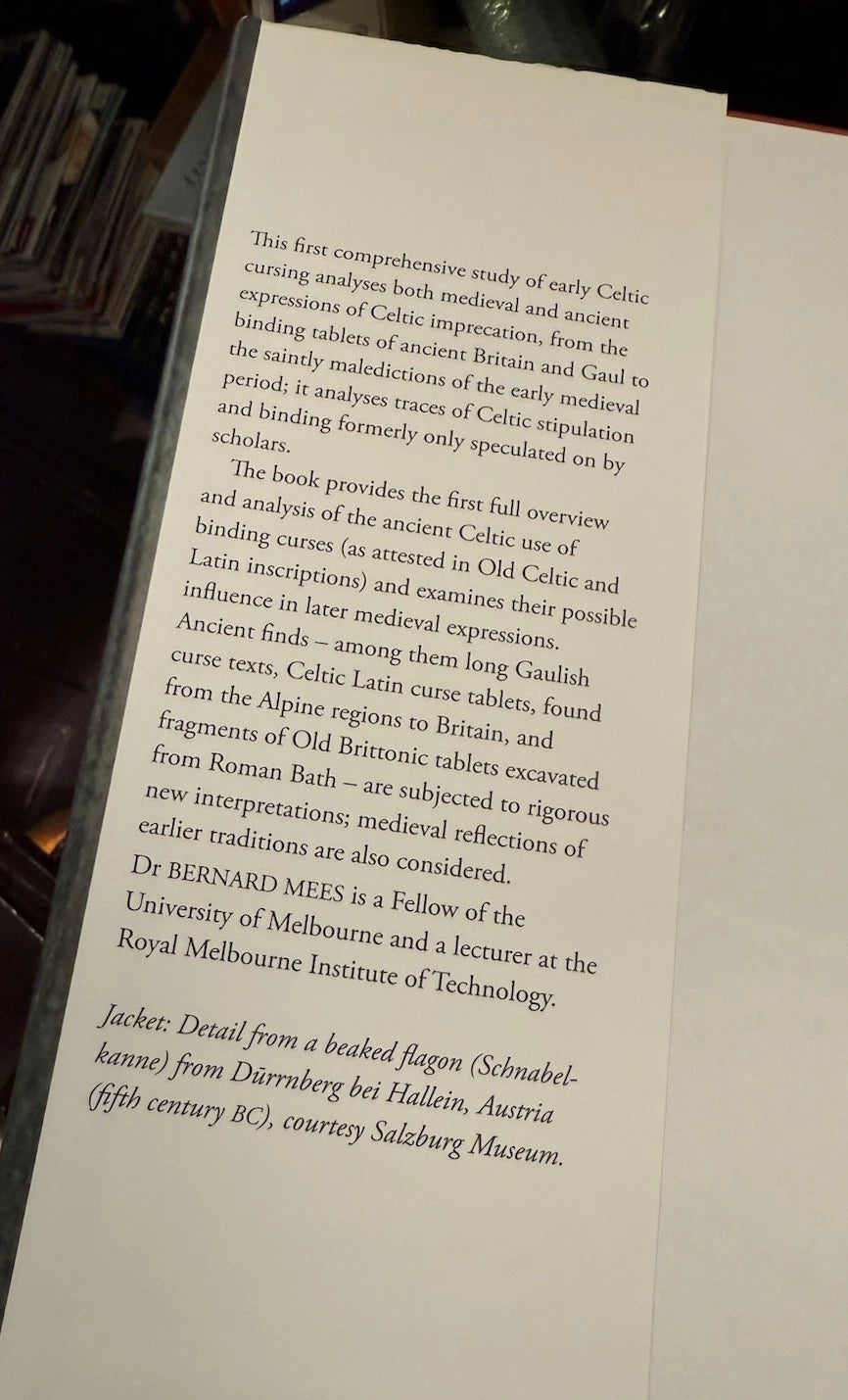 Celtic Curses : Bernard Mees : Medieval & Ancient : Hardback in DJ