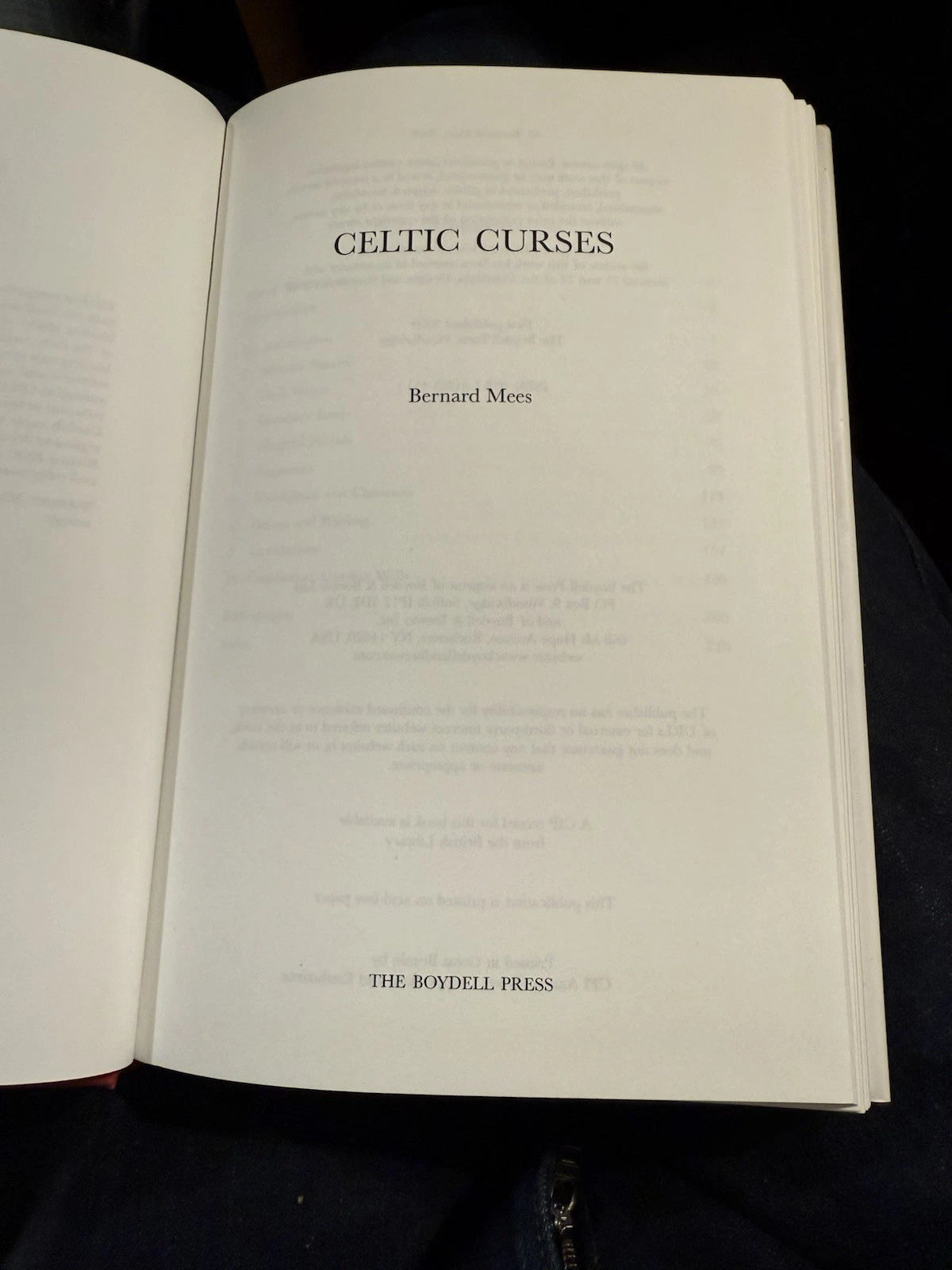 Celtic Curses : Bernard Mees : Medieval & Ancient : Hardback in DJ