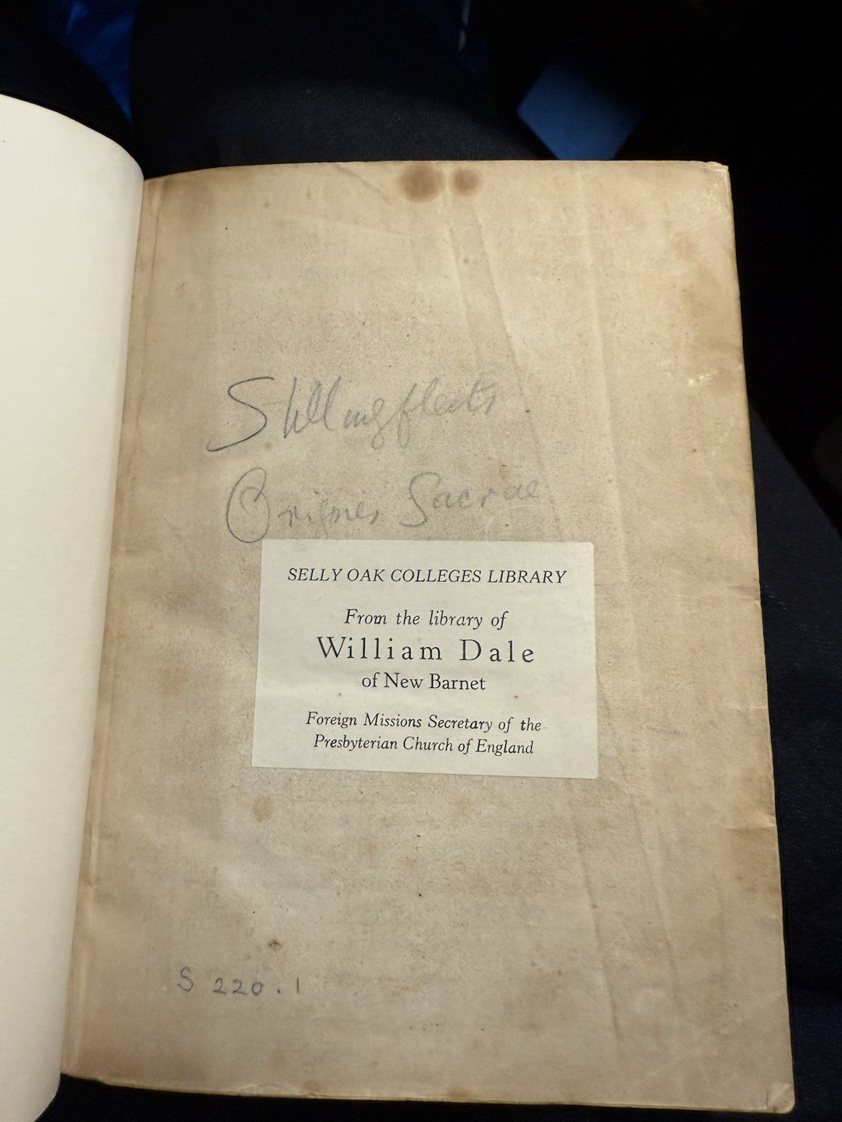 1680 Edward Stillingfleet's Origines Sacrae : Christian Faith : Scriptures