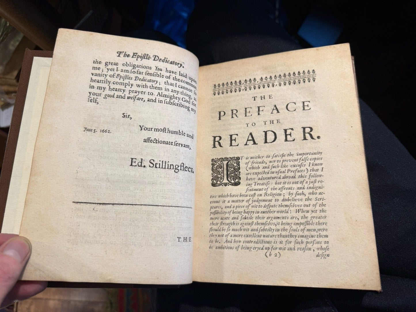 1680 Edward Stillingfleet's Origines Sacrae : Christian Faith : Scriptures