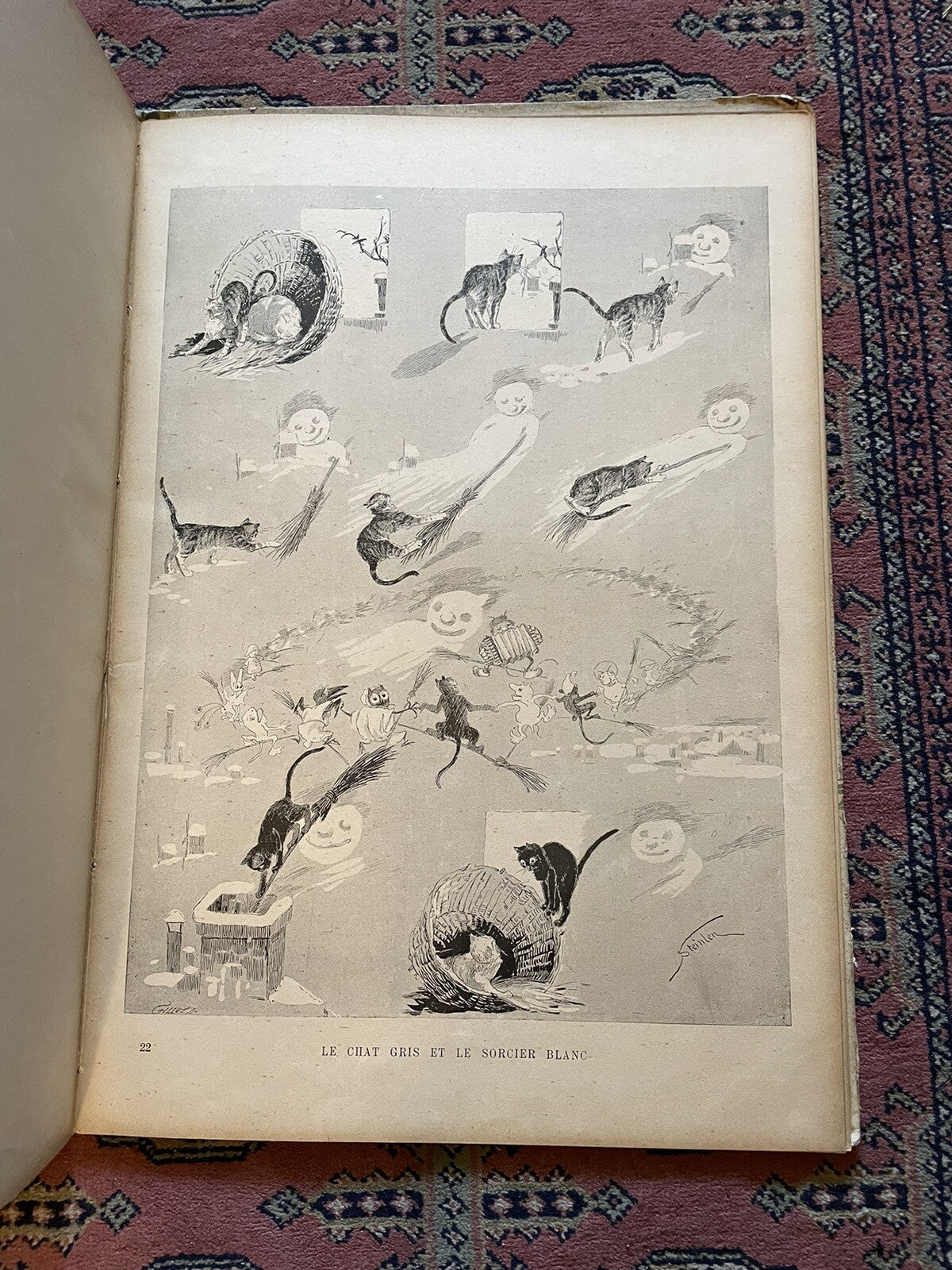 1898 Steinlen · Des Chats : Original Copy : French Cats, Pictures without Words