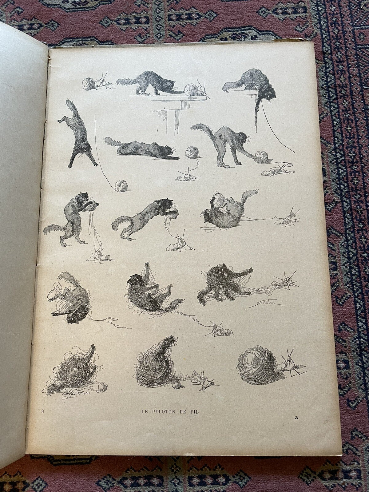 1898 Steinlen · Des Chats : Original Copy : French Cats, Pictures without Words