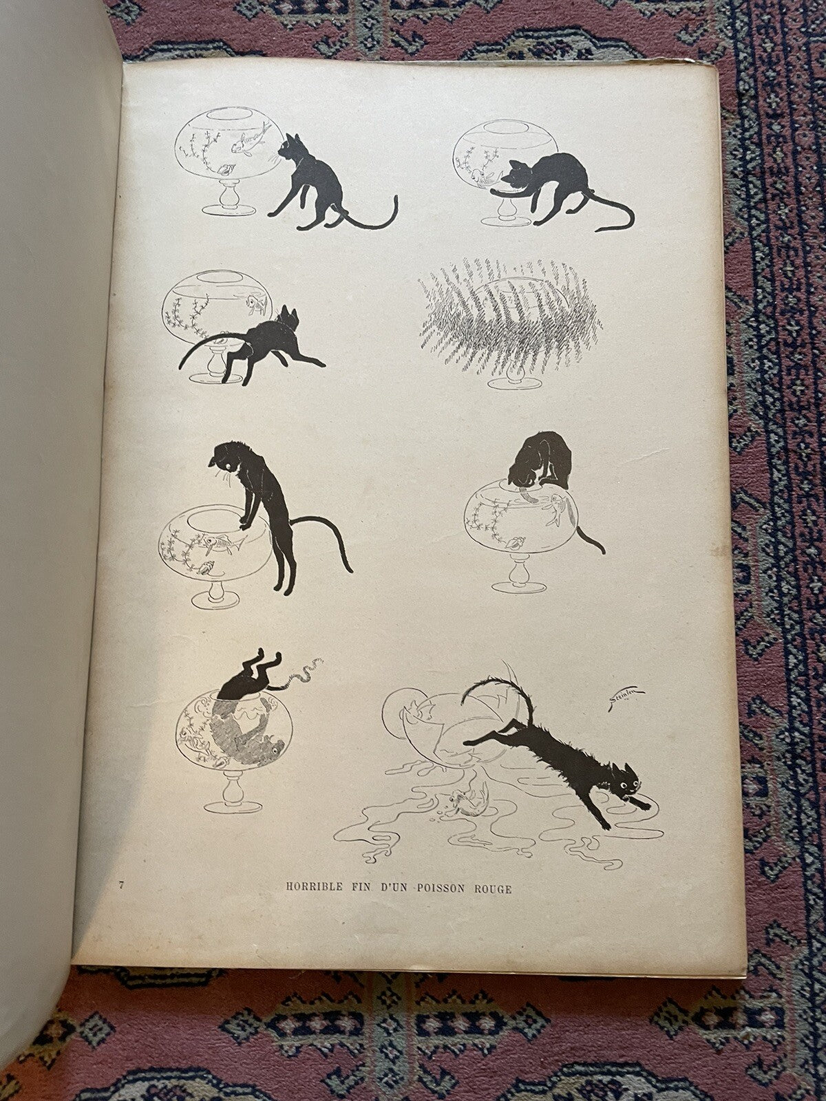 1898 Steinlen · Des Chats : Original Copy : French Cats, Pictures without Words