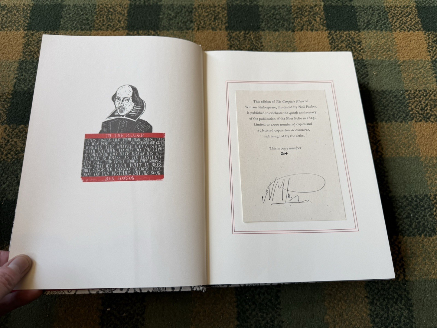 Folio Society : William Shakespeare Complete Plays : Signed Limited Edition 2023