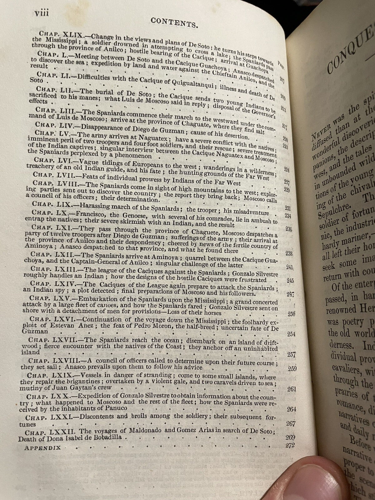 1850 Conquest of Florida under Hernando de Soto : Theodore Irving