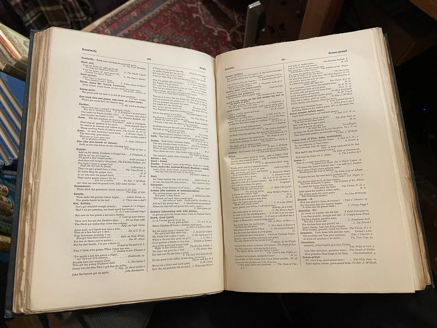 1889 Complete Concordance to the Poems and Songs of Robert Burns : J B Reid