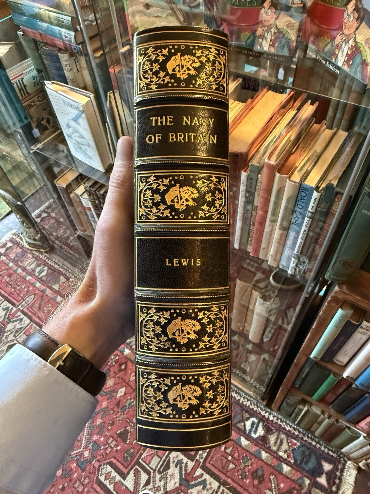 Cosway-Style Fine Binding : Lewis, The Navy of Britain : Foyle's Copy