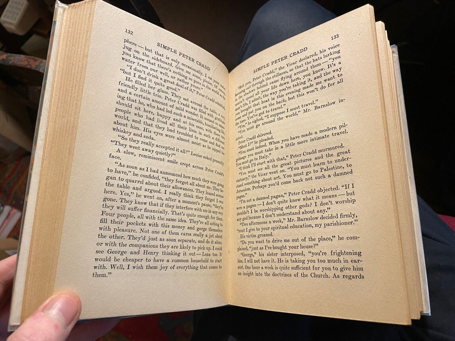 1931 E. Phillips Oppenheim : Simple Peter Cradd : First Edition in Dust Jacket