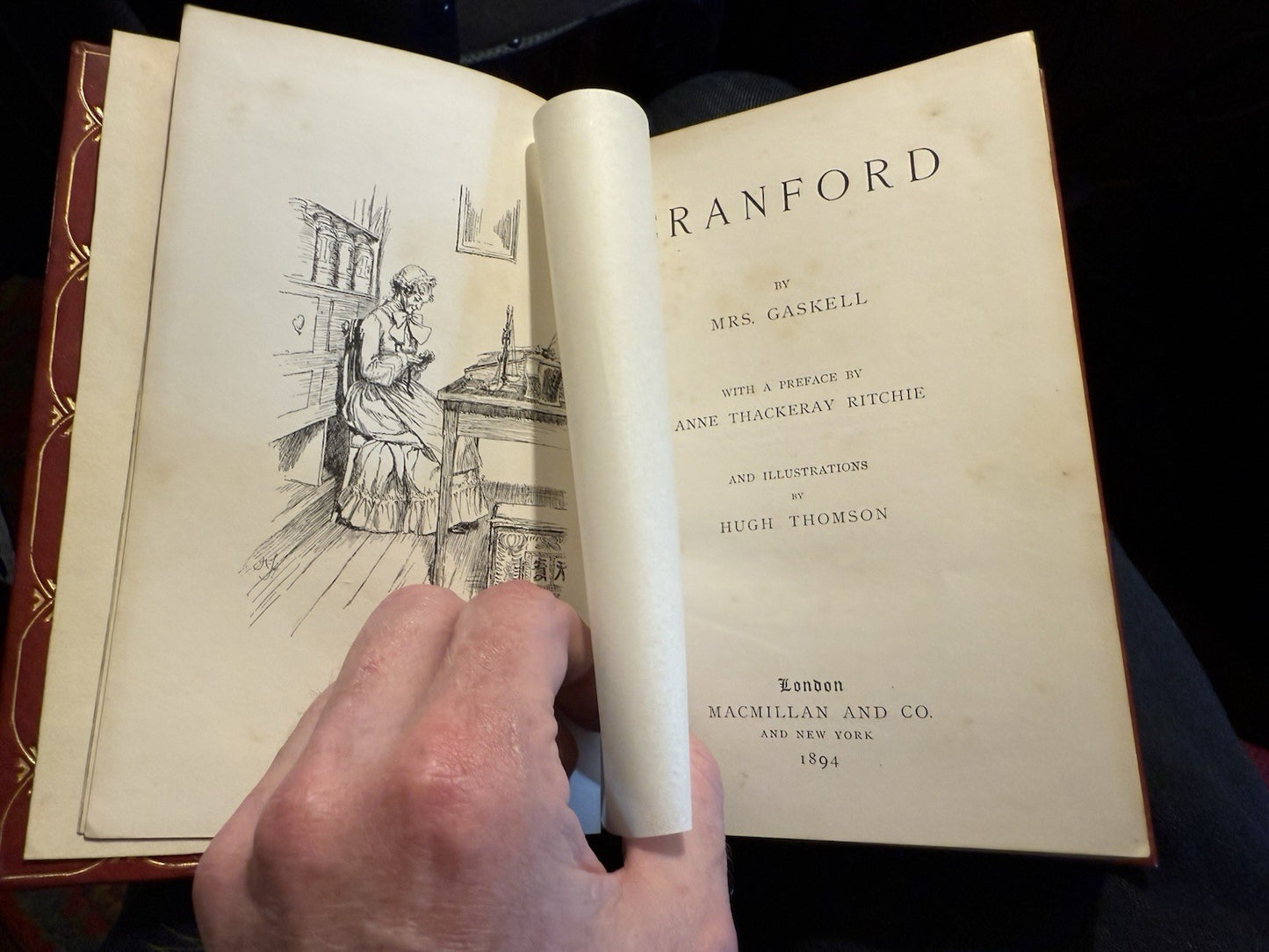 Cranford : Mrs Gaskell : Hugh Thomson : Fine Binding by Syd A. Howe, Guildford