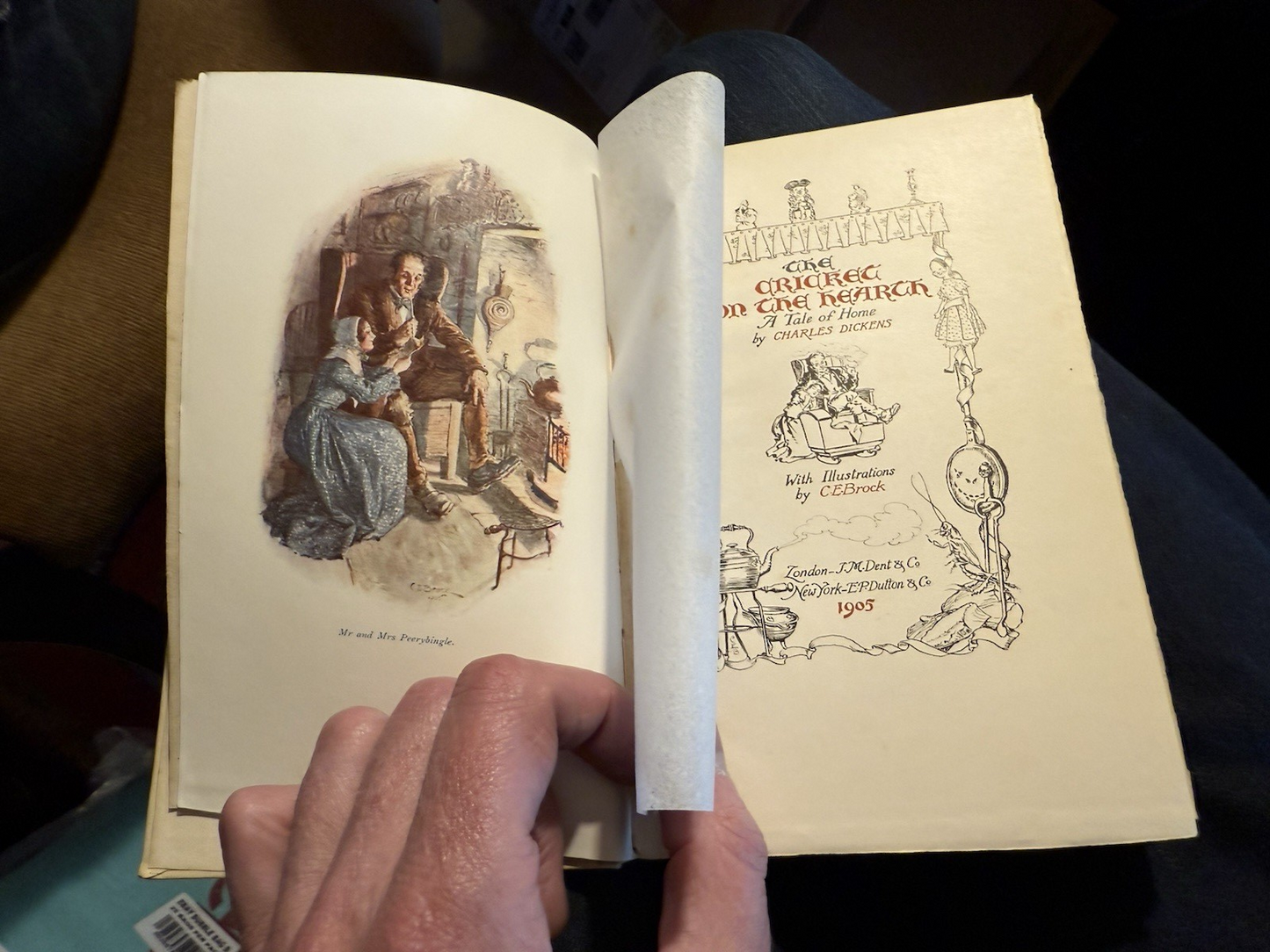 1905 Charles Dickens : Cricket on the Hearth : Illustrated by C. E. Brock