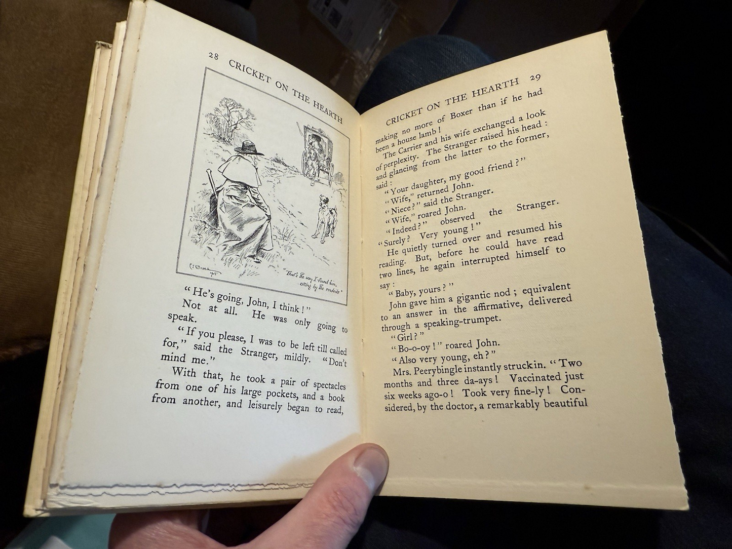1905 Charles Dickens : Cricket on the Hearth : Illustrated by C. E. Brock