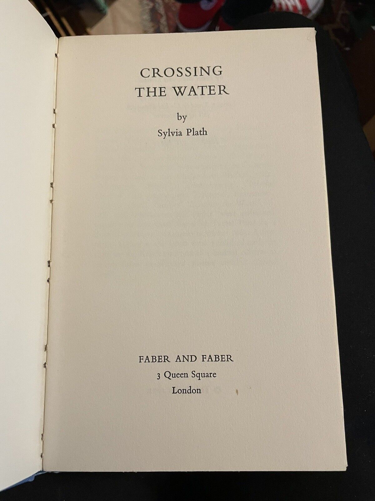 1971 Sylvia Plath's Crossing the Water : First Edition in Dust Jacket : Poetry