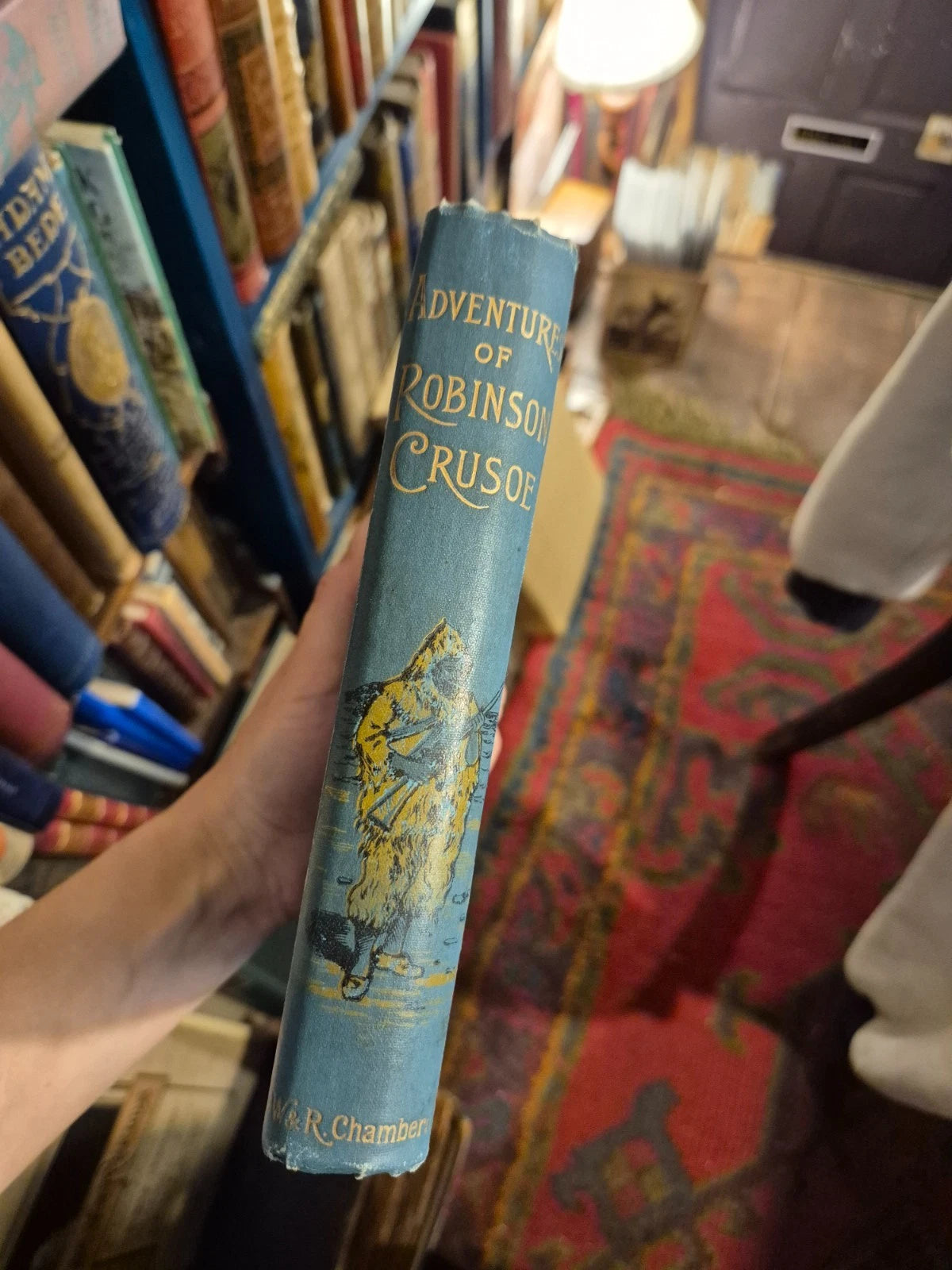 c1906 Adventures of Robinson Crusoe : Daniel De Foe : Illustrated