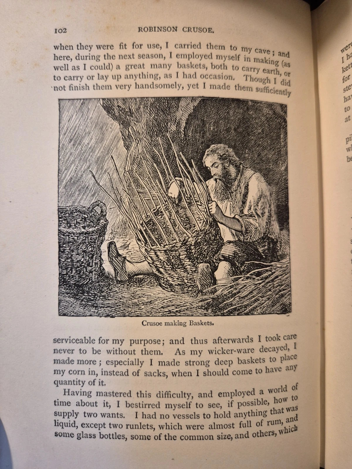 c1906 Adventures of Robinson Crusoe : Daniel De Foe : Illustrated
