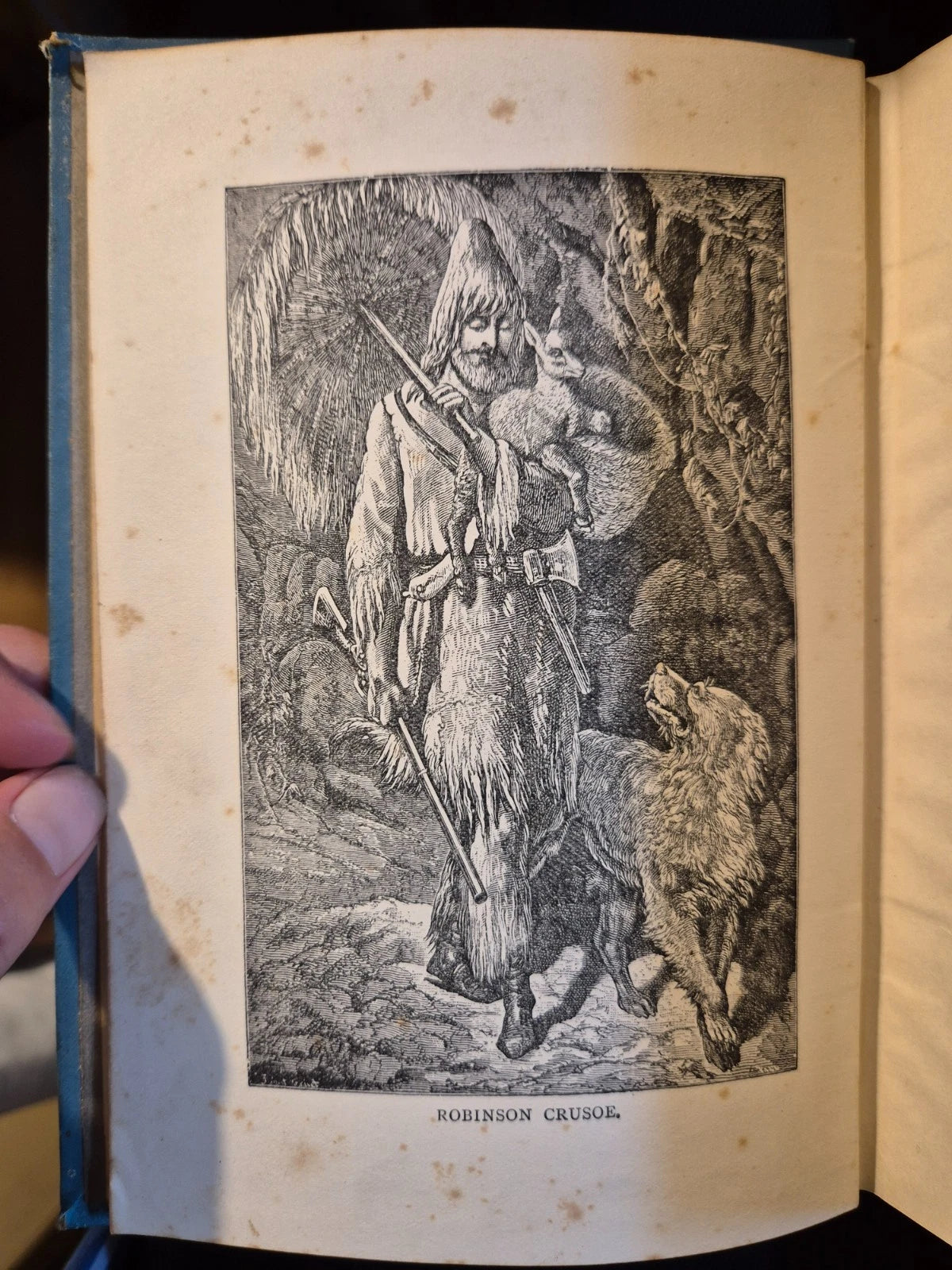 c1906 Adventures of Robinson Crusoe : Daniel De Foe : Illustrated