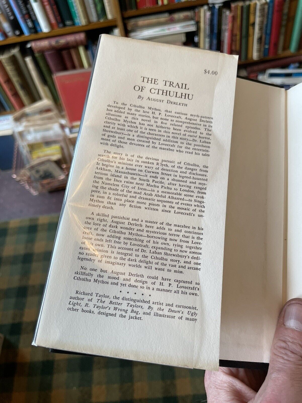 August Derleth : The Trail of Cthulhu : Arkham House : 1st/1st 1962