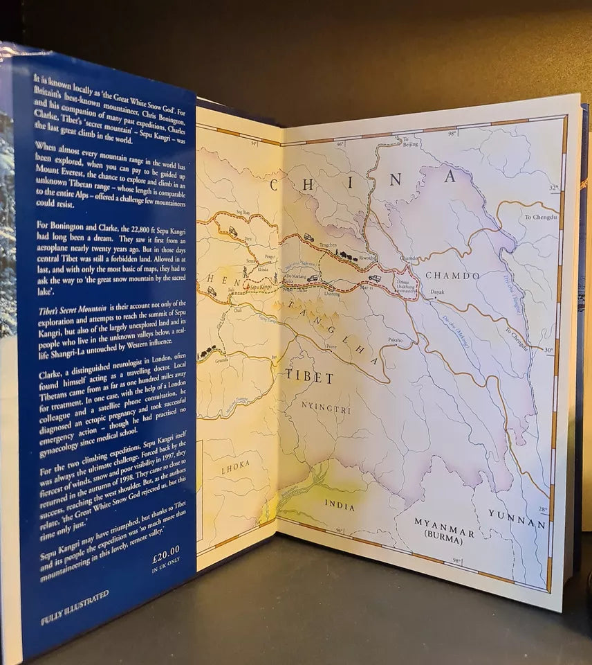 Tibet's Secret Mountain, Bonington & Clarke: H'back: 1st Edition: Mountaineering