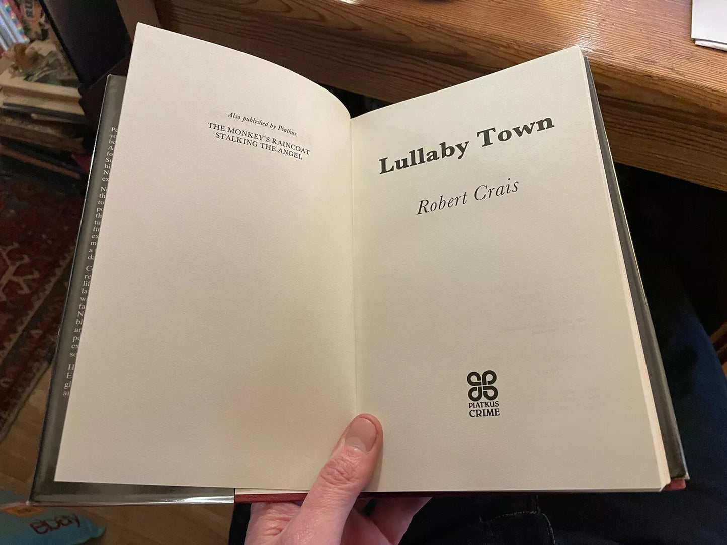 Robert Crais : Lullaby Town : 1st UK Edition : Mobster Crime Fiction 1992
