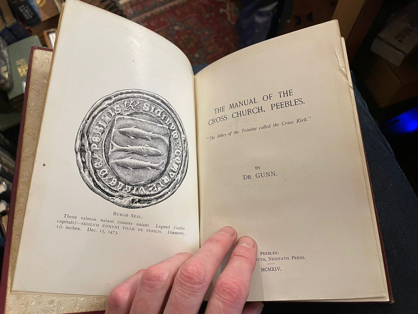 1914 The Manual of the Cross Church, Peebles : Scottish Borders : Reformation