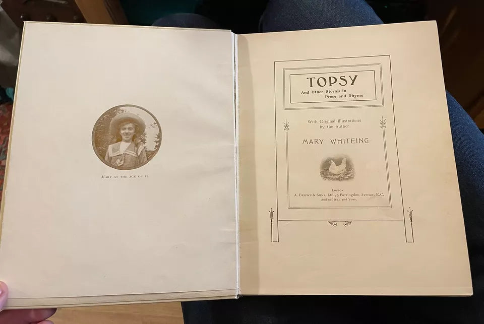 Topsy and Other Stories in Prose & Rhyme : Antique Children's Book c1900