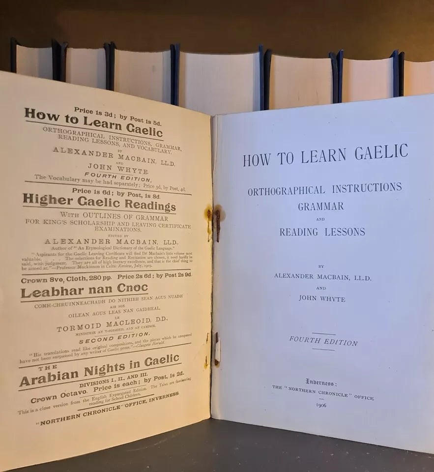 How to Learn Gaelic, A. MacBain & J. Whyte: Hardback: