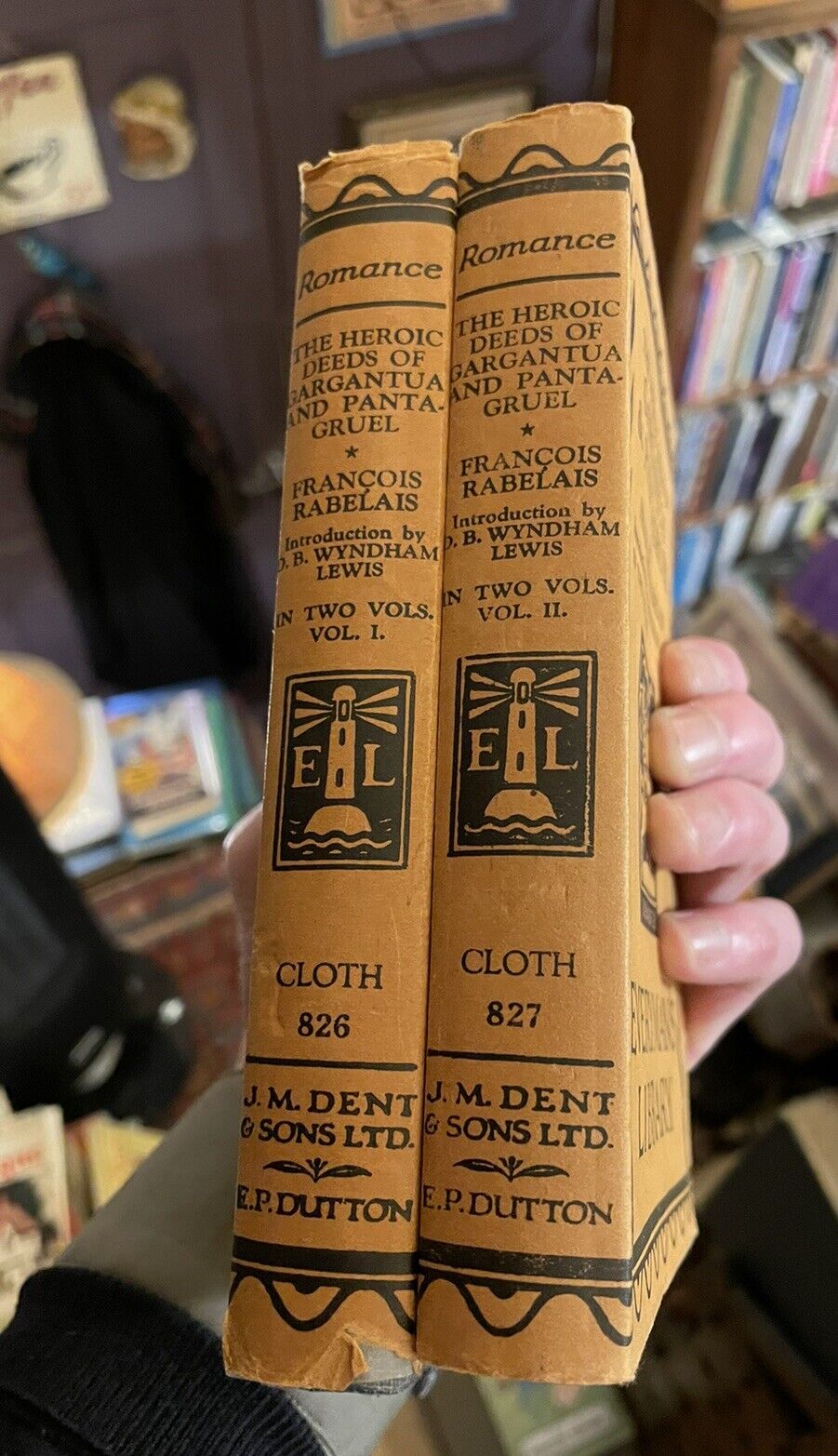 The Heroic Deeds of Gargantua & Pantagruel : Rabelais : Everyman's Library 1929