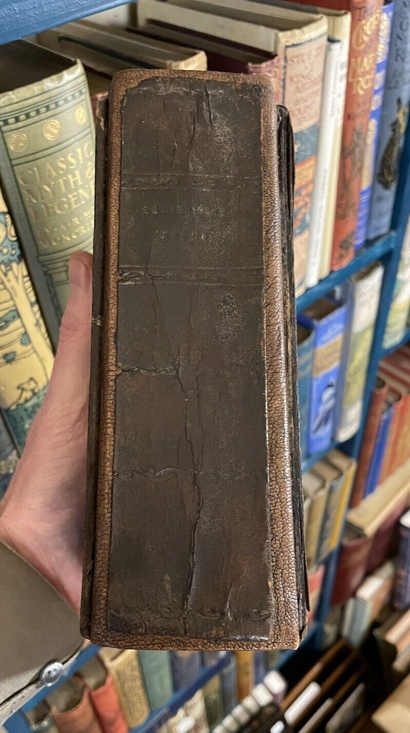 1794 Antique Danish Religious Prayer Book : Woodcuts : Large Typeface