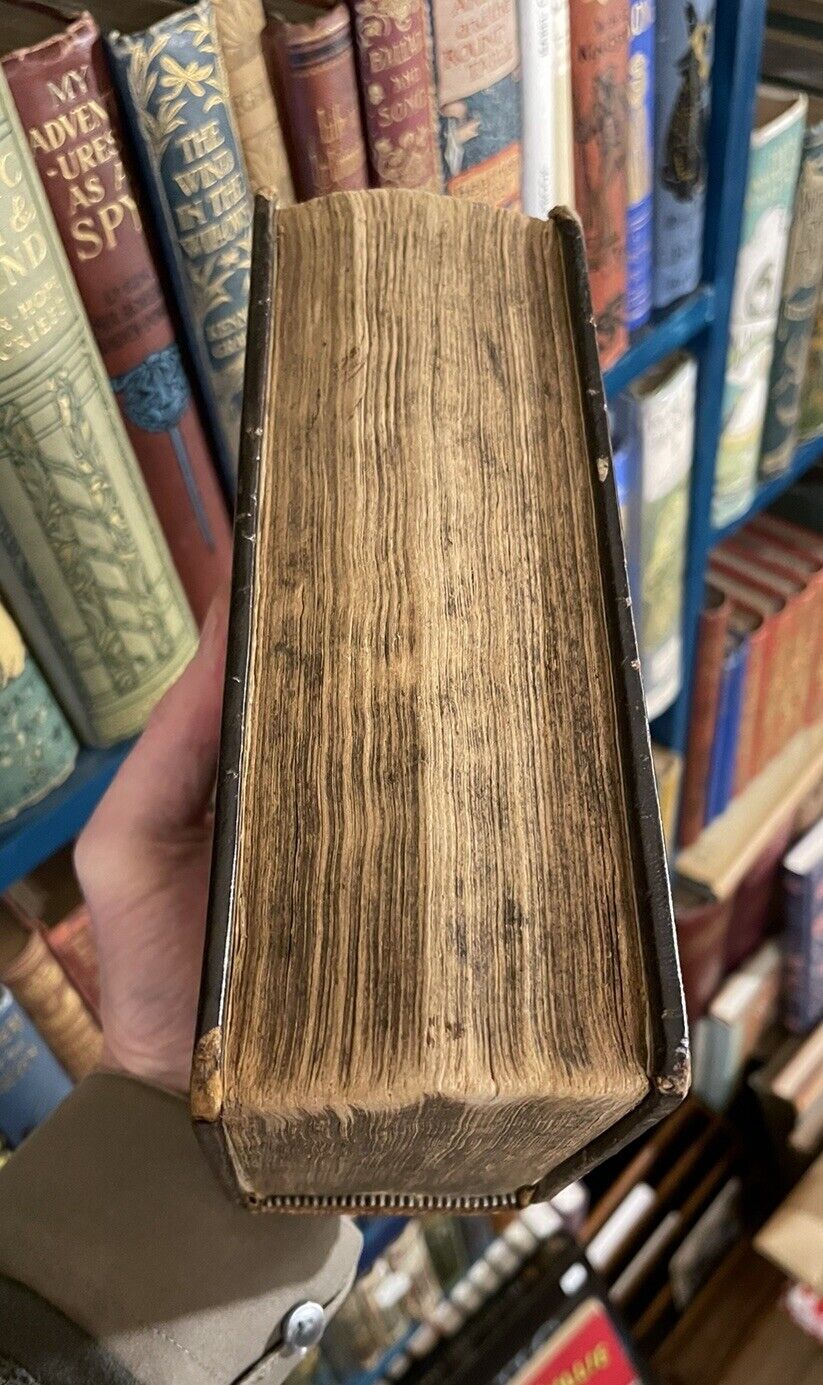 1794 Antique Danish Religious Prayer Book : Woodcuts : Large Typeface
