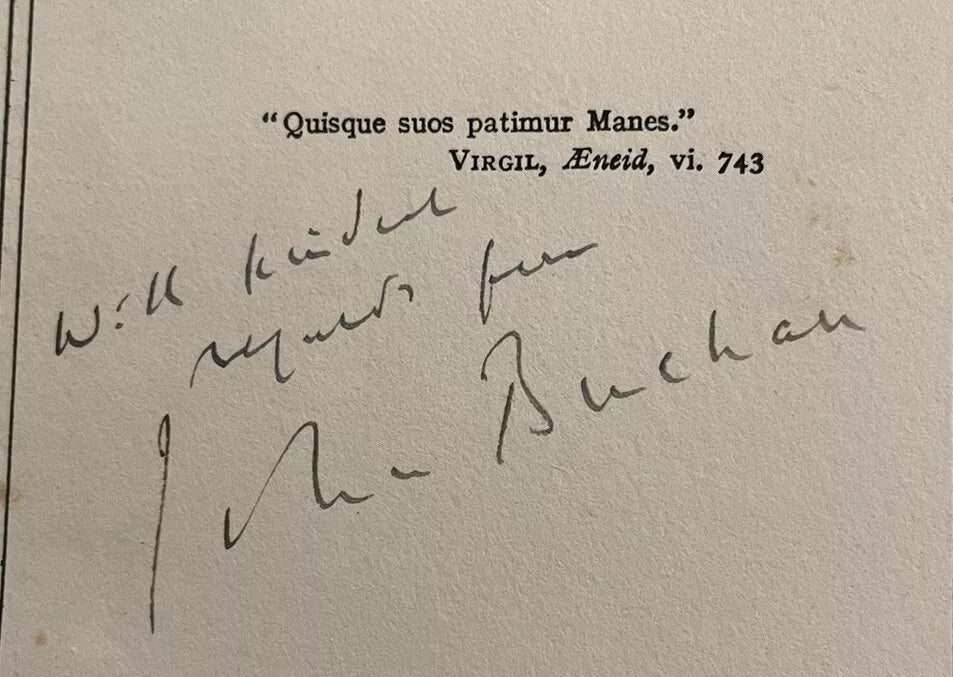 John Buchan : The Dancing Floor : SIGNED COPY : FIrst Edition 1923