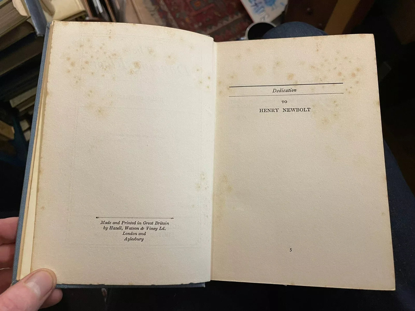 John Buchan : The Dancing Floor : SIGNED COPY : FIrst Edition 1923