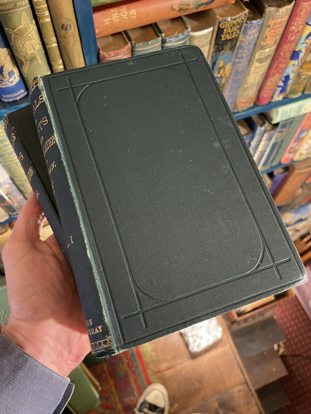 1893 Charles Darwin (2 Vols) Variation of Animals and Plants under Domestication