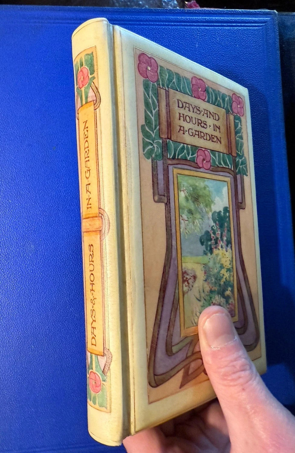 1898 Days and Hours in a Garden : By E.V.B. : Signed “Vellucent” Chivers Binding