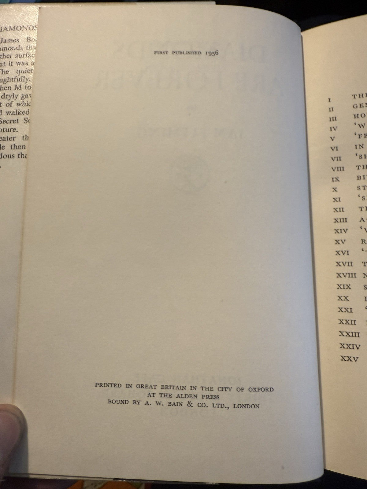 DIAMONDS ARE FOREVER : 1st Edition 1956 : DUST JACKET Ian Fleming James Bond
