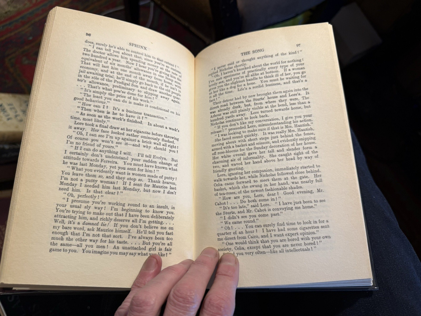Sphinx : David Lindsay (A Voyage to Arcturus) : Supernatural Fiction 1988