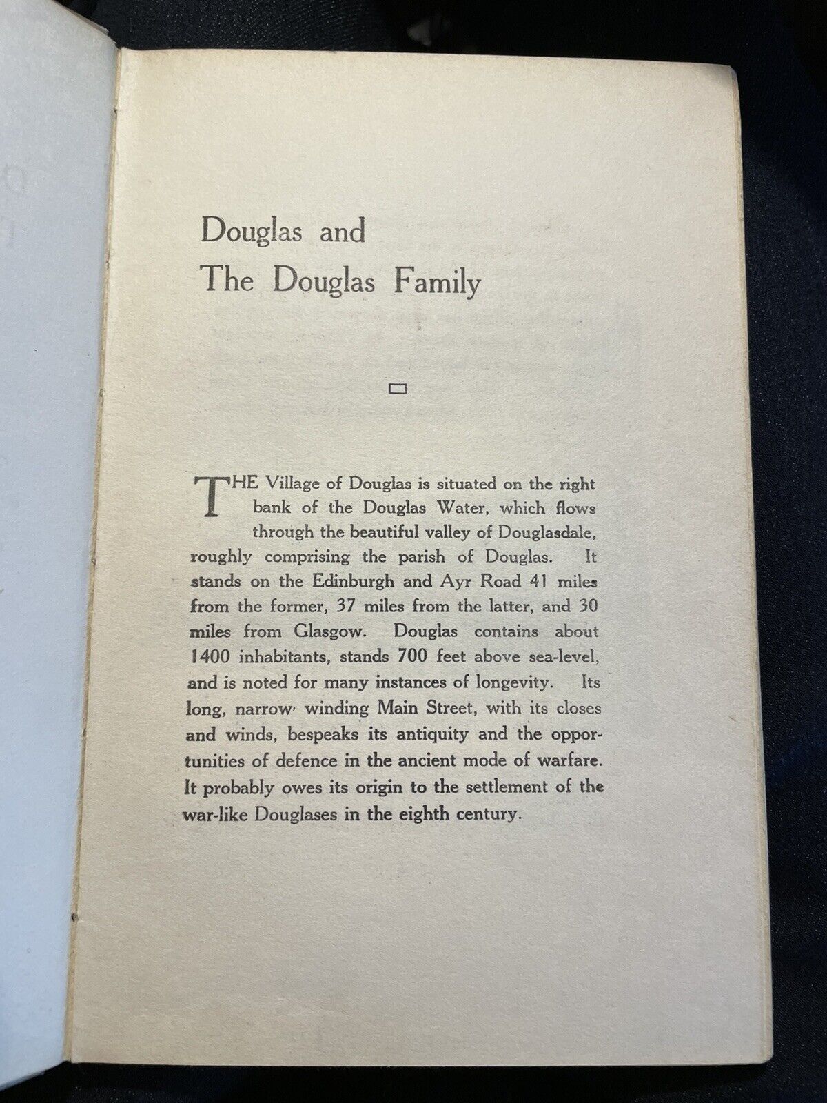 Douglas and the Douglas Family : Scottish Family History : Riach : 1927