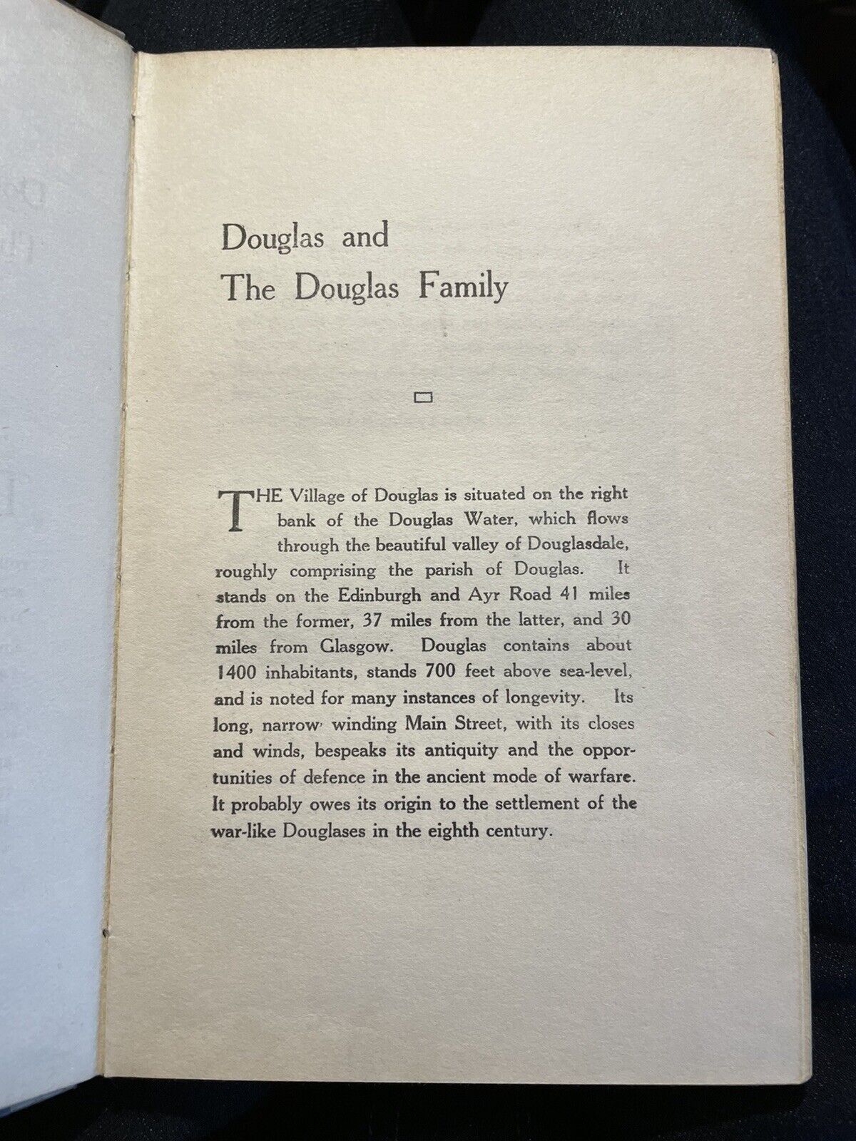 Douglas and the Douglas Family : Scottish Family History : Riach : 1927