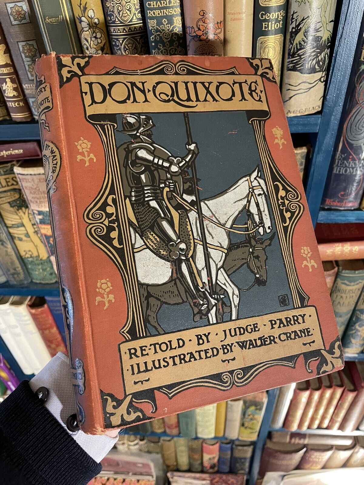 1912 Don Quixote of La Mancha : Illustrated by Walter Crane : Cervantes