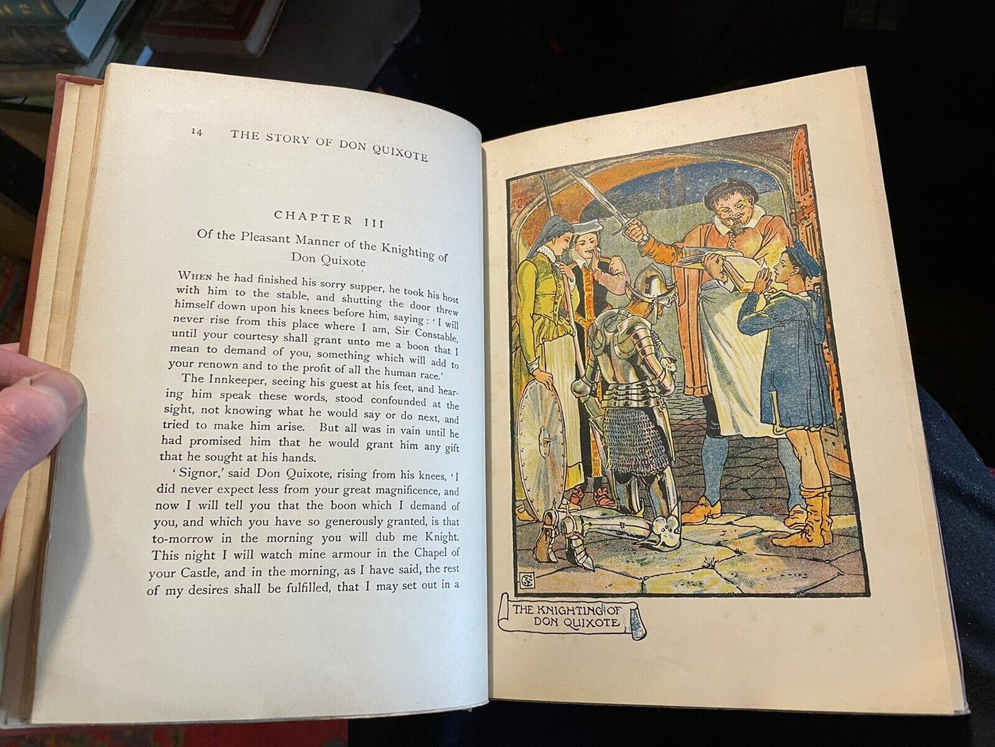 1912 Don Quixote of La Mancha : Illustrated by Walter Crane : Cervantes