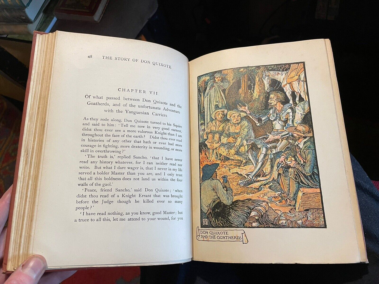 1912 Don Quixote of La Mancha : Illustrated by Walter Crane : Cervantes