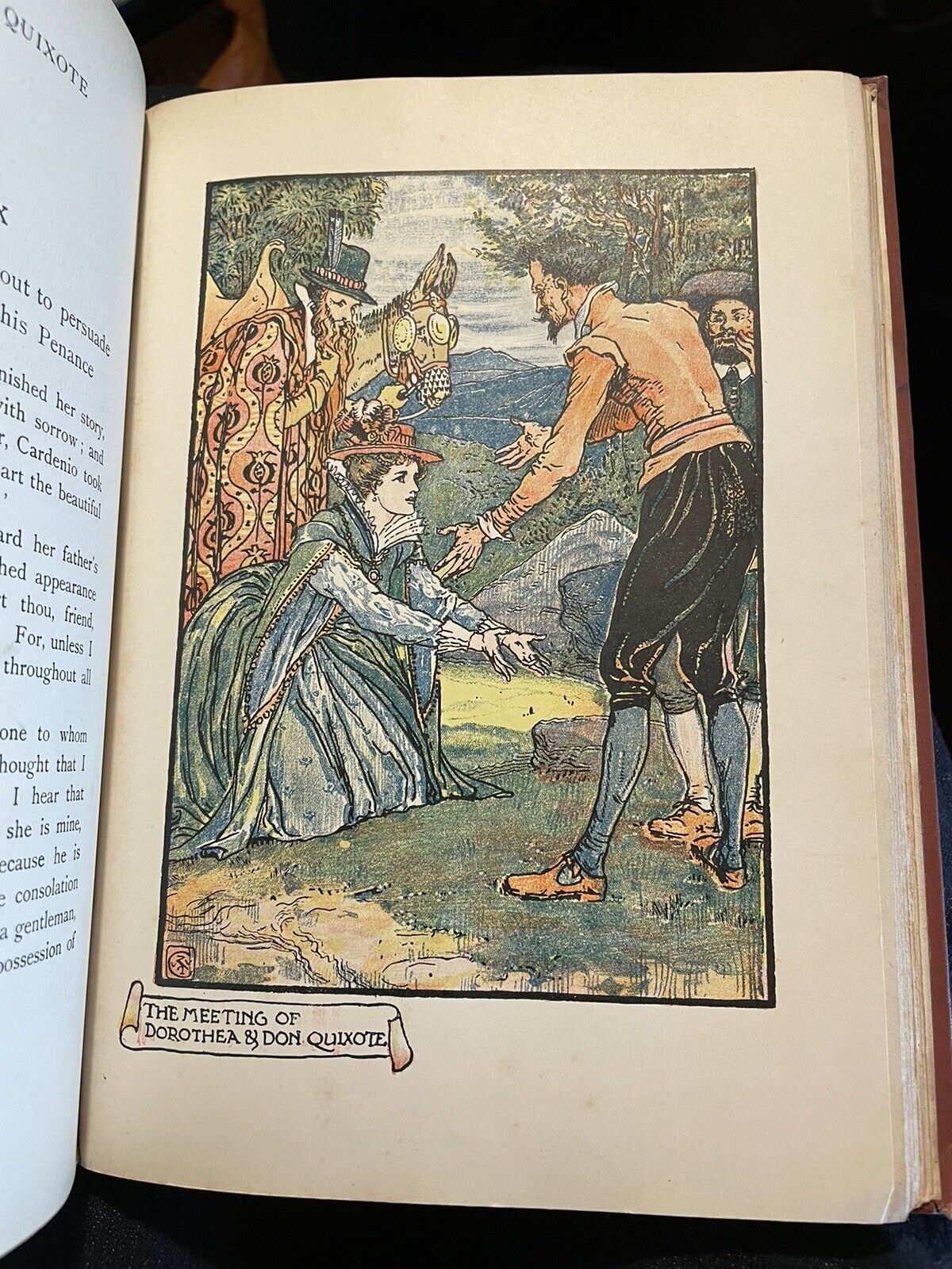 1912 Don Quixote of La Mancha : Illustrated by Walter Crane : Cervantes