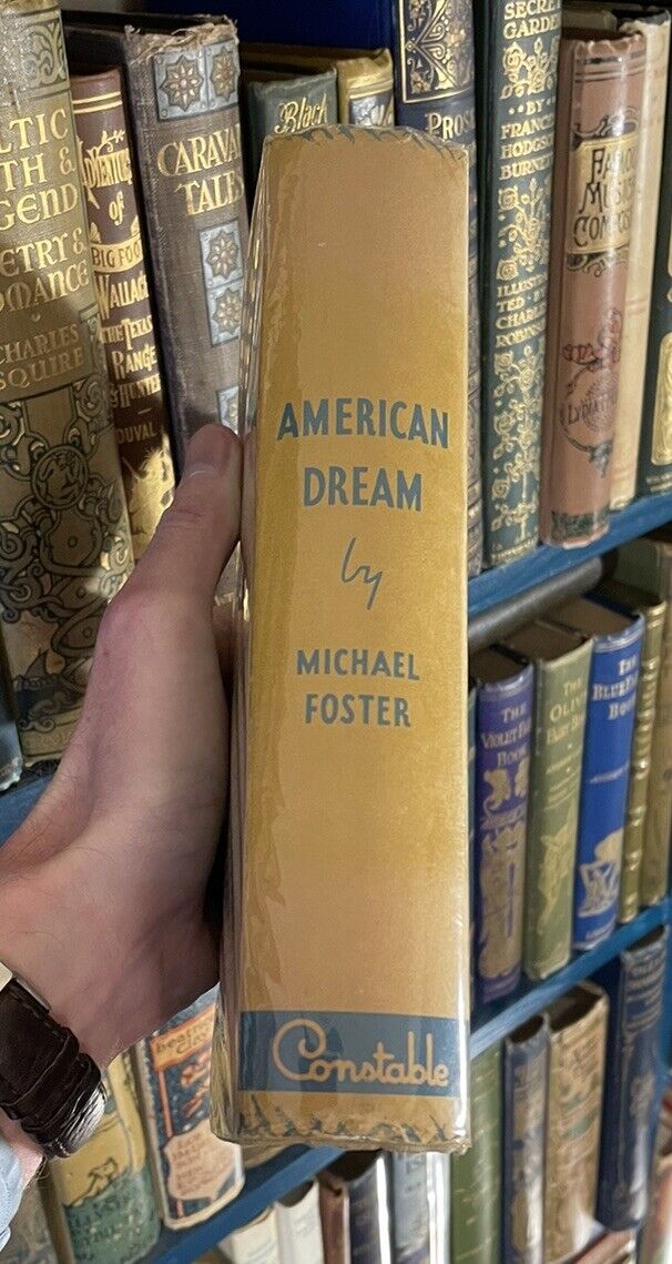AMERICAN DREAM Michael Foster : Irish immigrant family in America : 1st Ed 1937