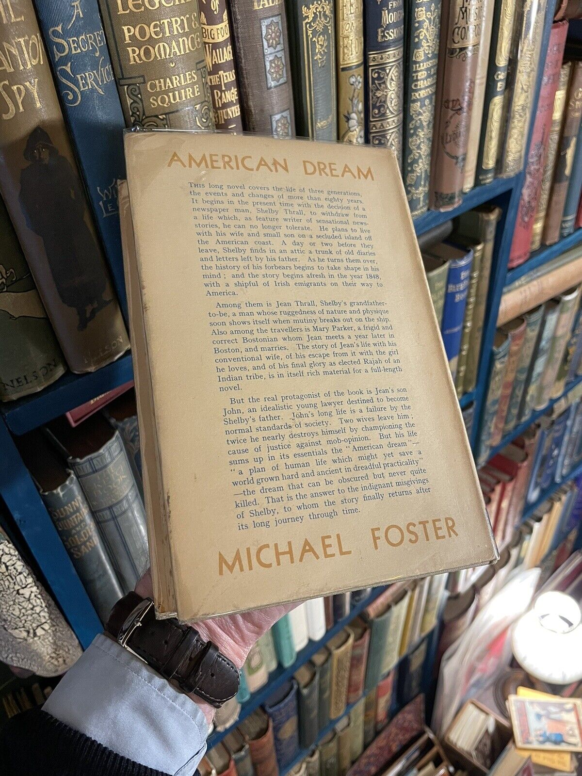 AMERICAN DREAM Michael Foster : Irish immigrant family in America : 1st Ed 1937