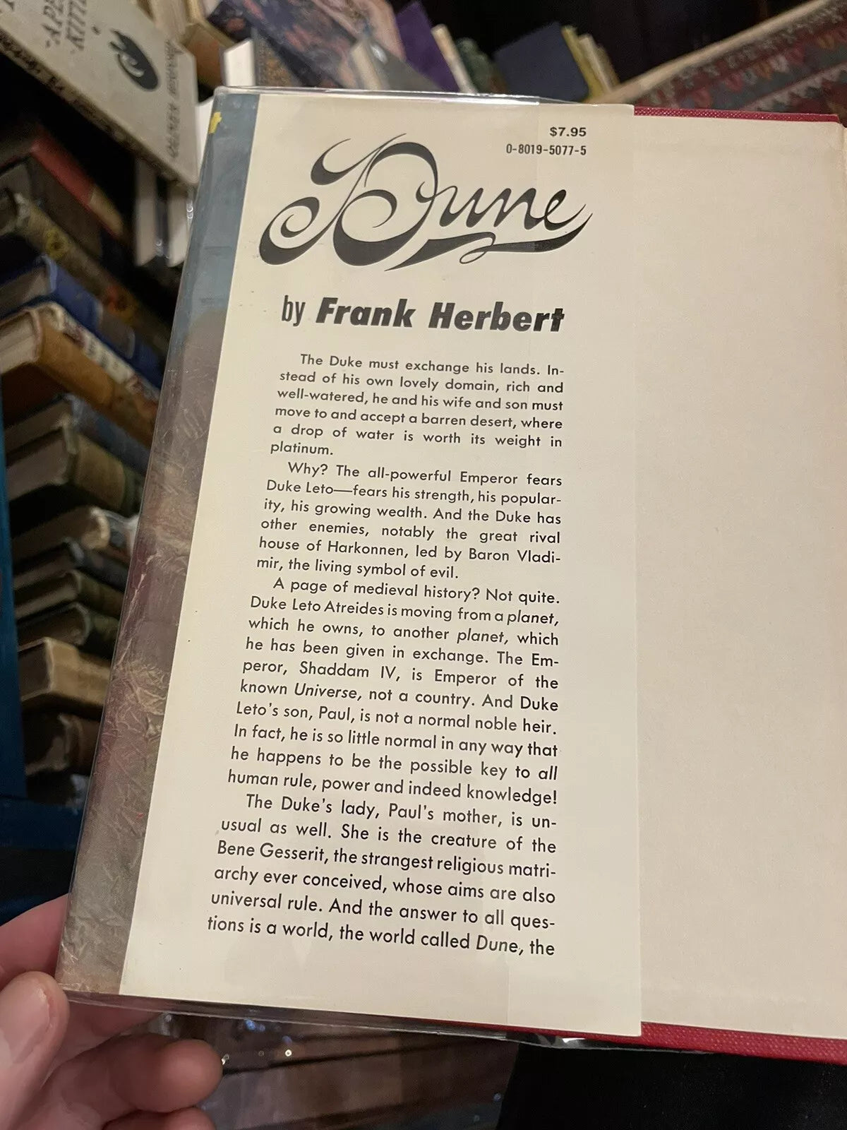 1965 Frank Herbert : Dune : Stated First Edition (5th printing) Original Jacket