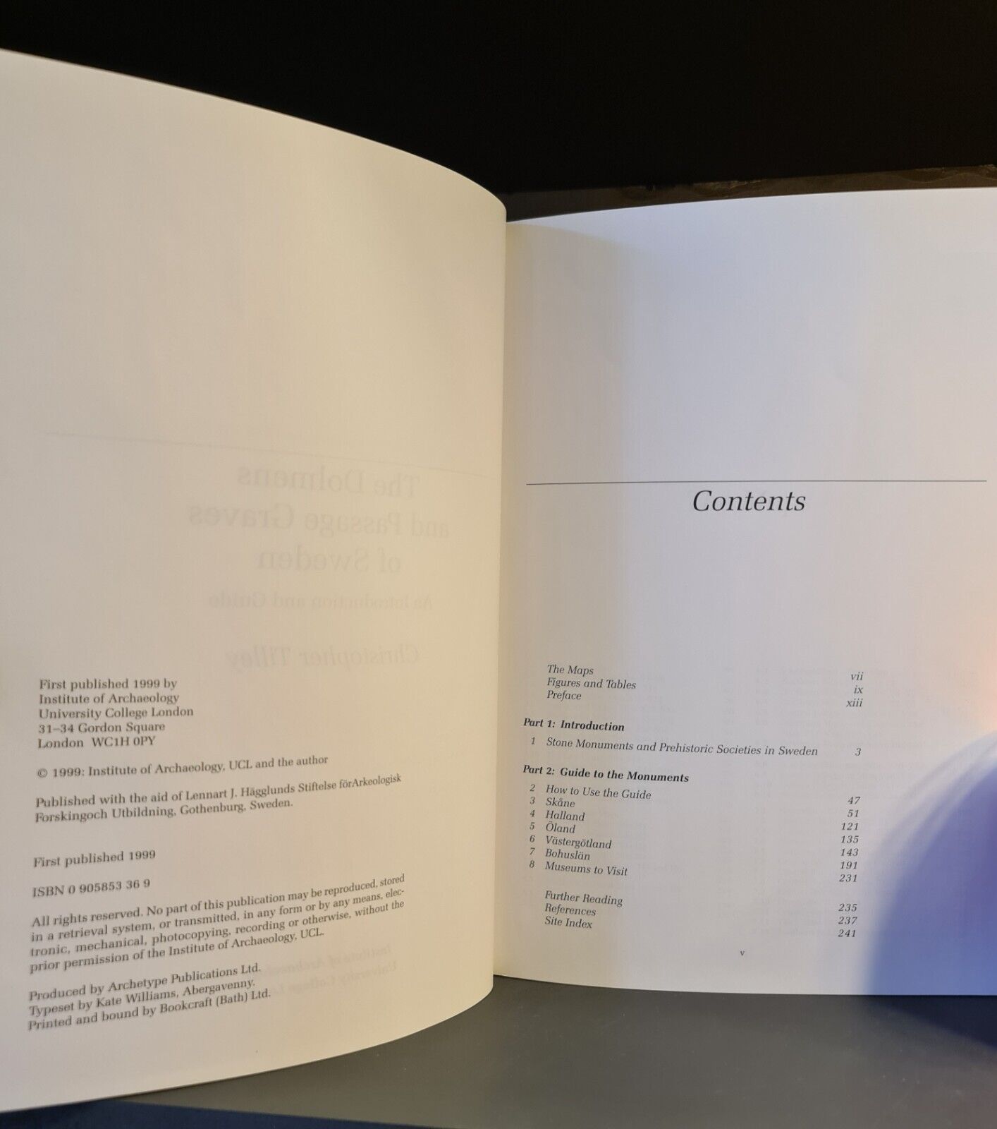 The Dolmens & Passage Graves of Sweden, C. Tilly: 1st Edition: P/back: Stone Age