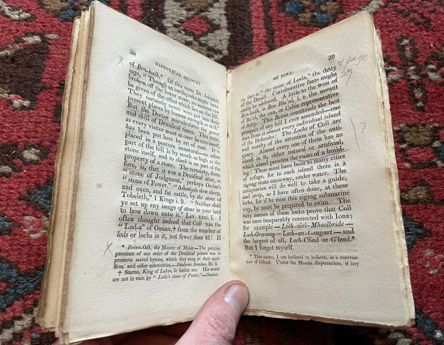 1833 Maclean's Historical Account of Iona : Druidical Era : St Columba Scotland