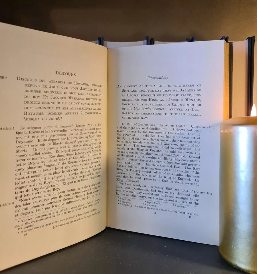 Two Missions of Jacques De La Brosse, The Scottish History Society: H/B: 1942