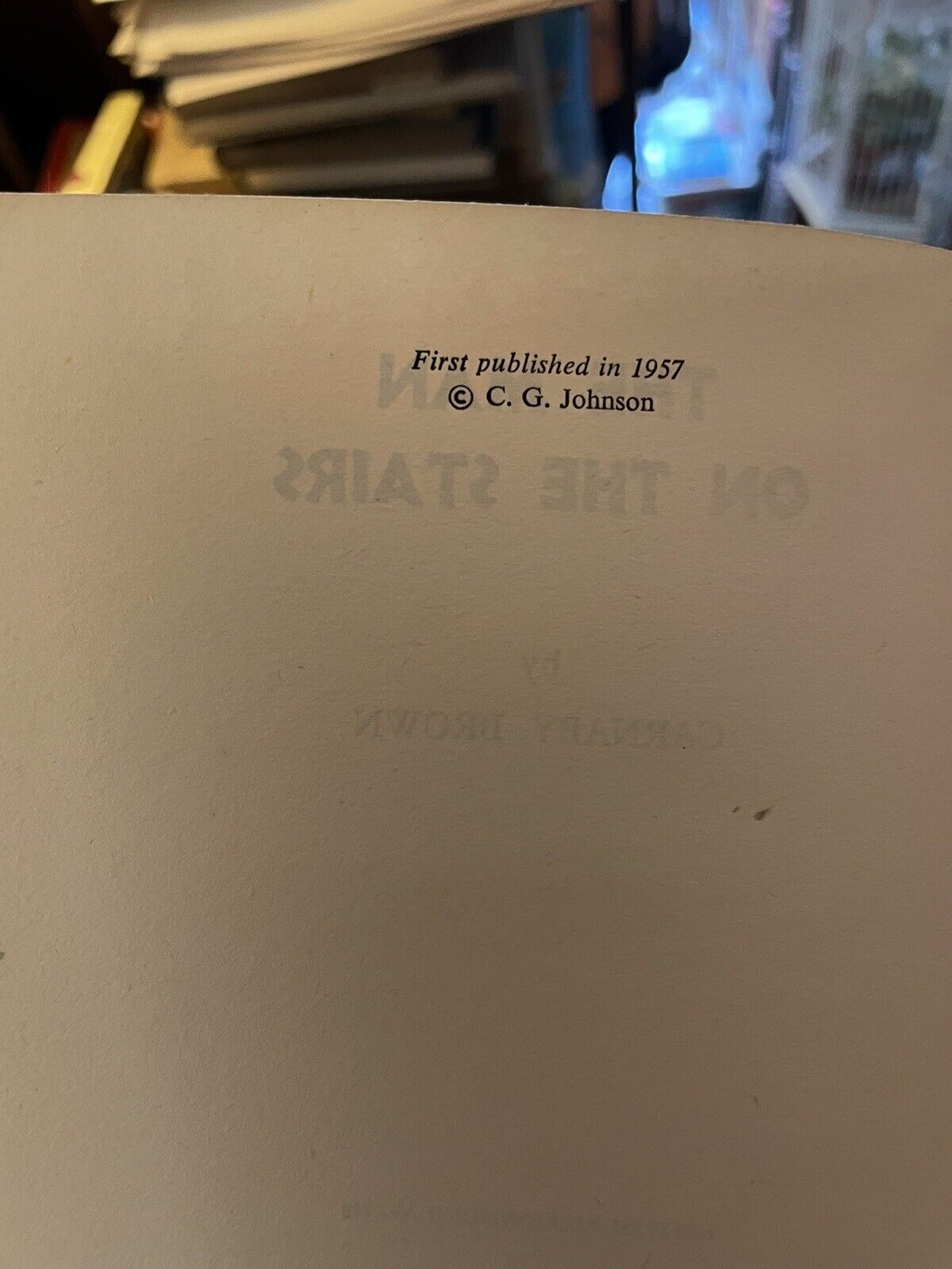 The Man on the Stairs : Carnaby Brown 1st 1957 : Thriller Fiction