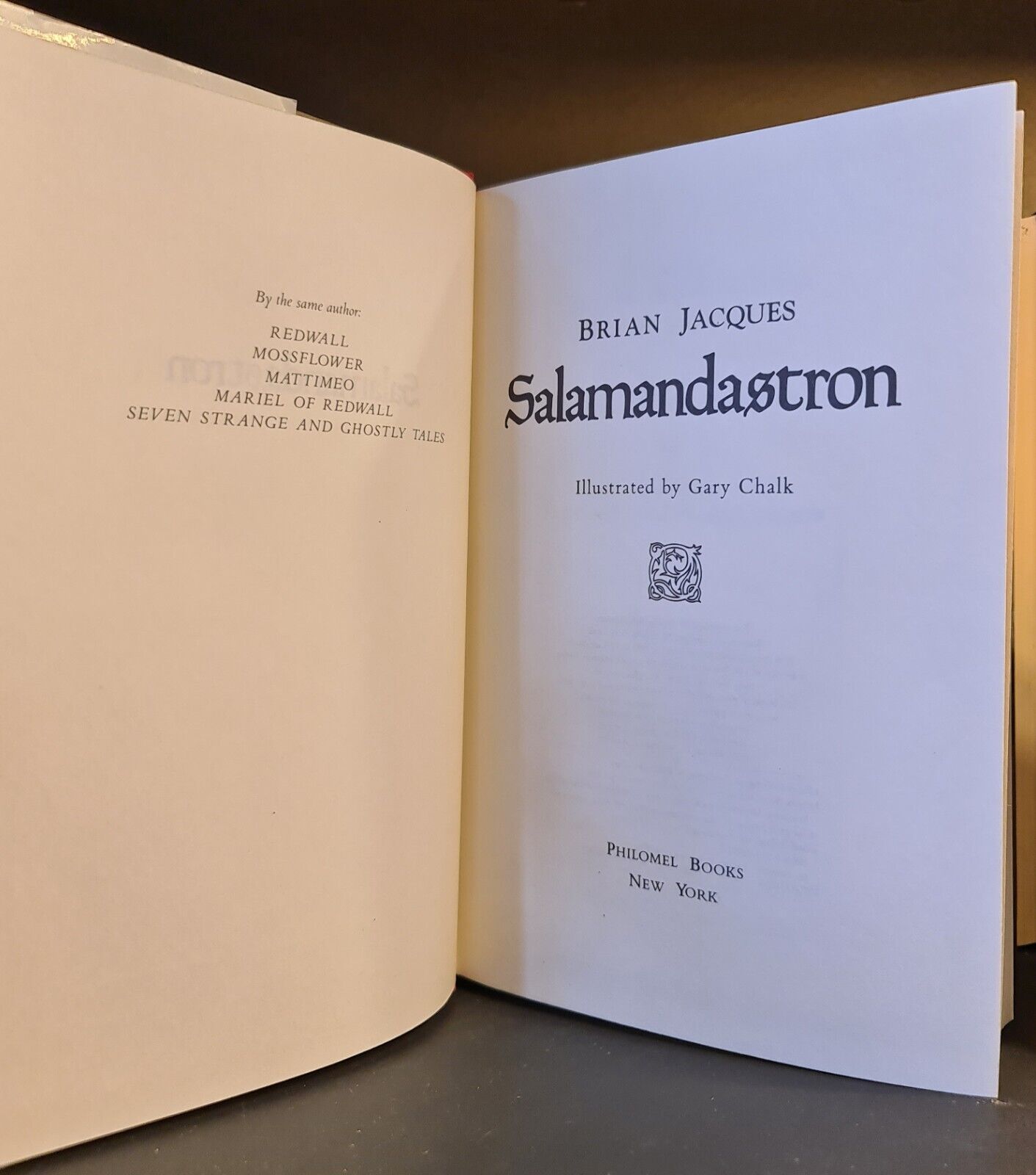 Salamandastron, Brian Jacques: Hardback: 1st OS Edition: A Tale From Redwall