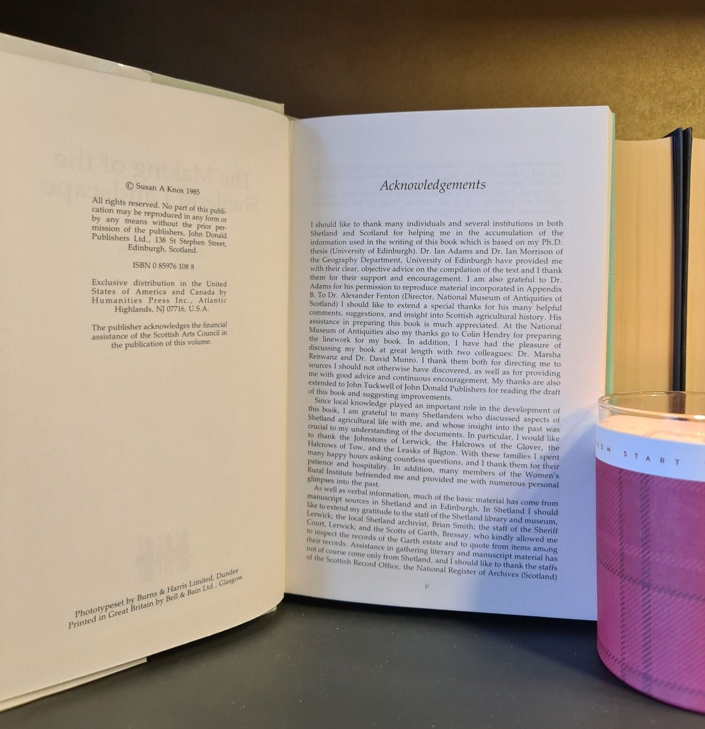 The Making of The Shetland Landscape, S. Knox: Hardback: 1st Edition